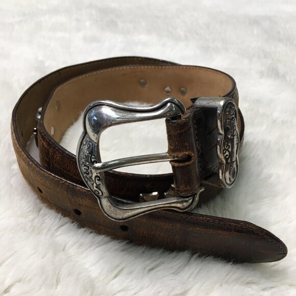 Brighton Women\'s Teapot Leather Belt Size M Length 36\